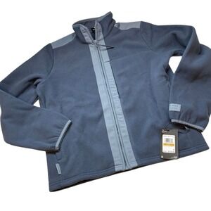 UNDER ARMOUR Loose Fit Micro Fleece Full Zip Jacket Blue Sz Small New With Tag